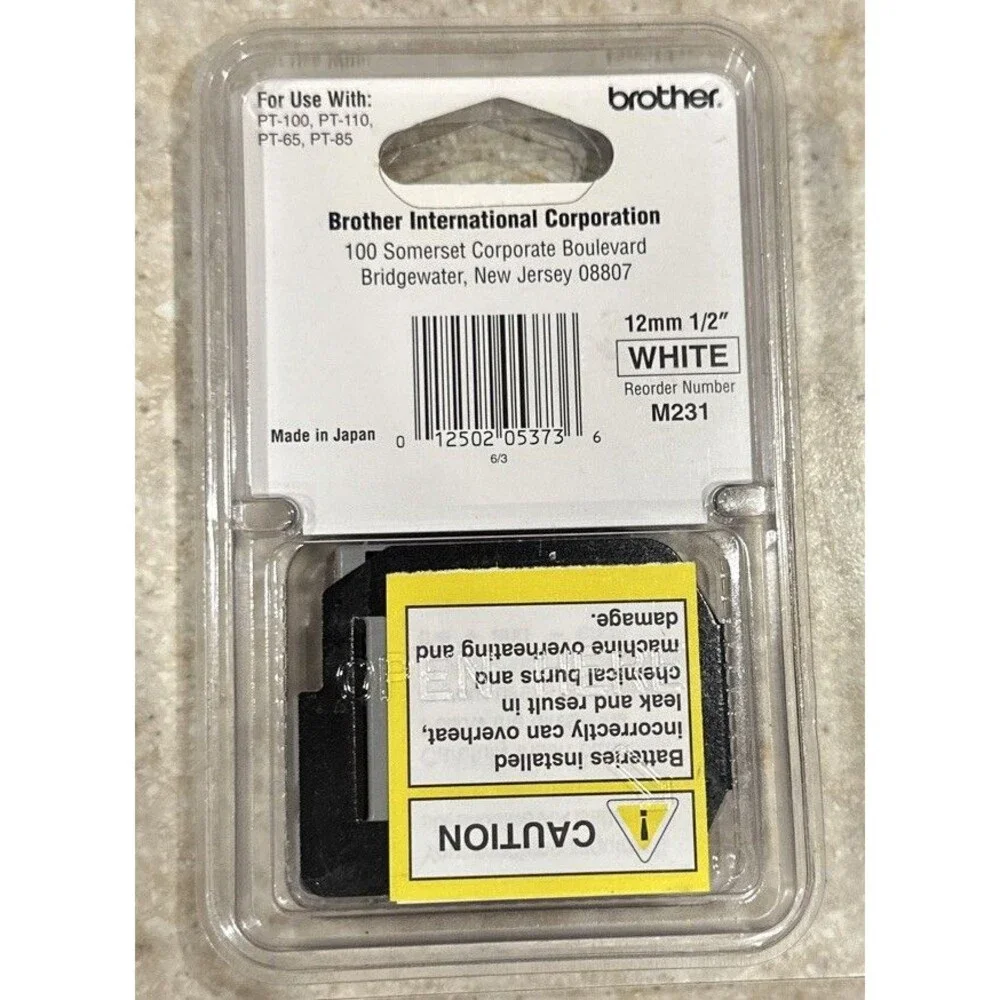 Brother M Tape P Touch 12mm 1/2